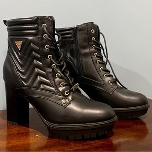 Brand New Guess Manners Boots (Black - Size 11)